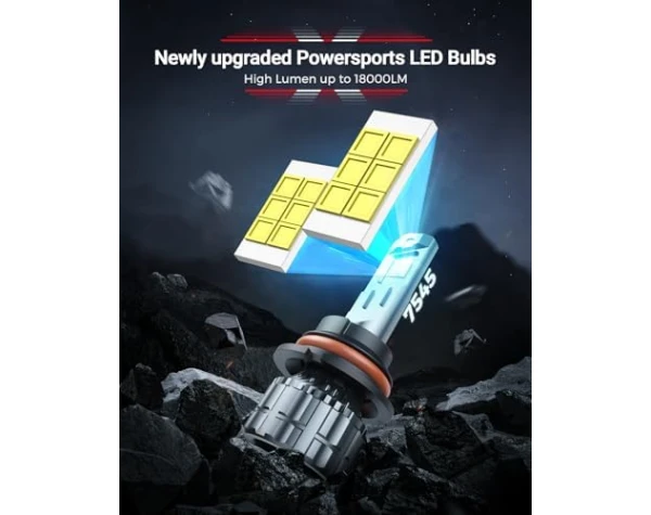 G9 Canbus LED Headlight Bulbs Dual Hi/Lo Beam, 28000LM 110W 800% Brighter Light Bulbs for Car, HB5 Halogen Replacement Bulbs, 6500K Cool White IP68 Waterproof, Pack of 2 Automotive - Image 2