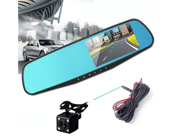 Car Rearview Mirror DVR 1080P Dual Lens Driving Video Recorder Rearview Dash Camera 4.3/2.8inch Car Electronics Accessories - Image 5