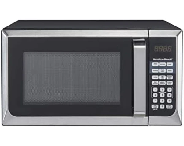 Hamilton Beach 0.9 cu.ft. 900W Microwave Oven, Stainless Steel Home & Kitchen