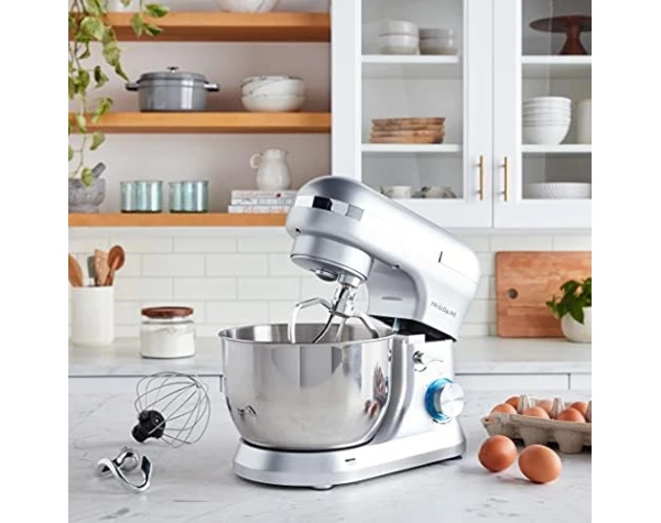 Frididaire Food Stand Mixer Silver 4.5L Retro Stand Mixer (Silver), 4.75 quart Home & Kitchen - Image 9
