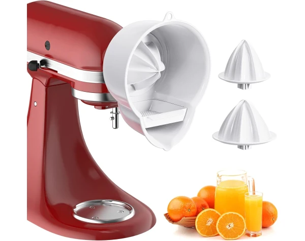 Juicer Attachment for KitchenAid Stand Mixer, For Kitchen Aid Juicer Attachment With Two Sizes of Reamer, Juicer Attachment Used to Squeeze Lemons, Oranges, Limes And Other Fresh Citrus Fruit Home & Kitchen