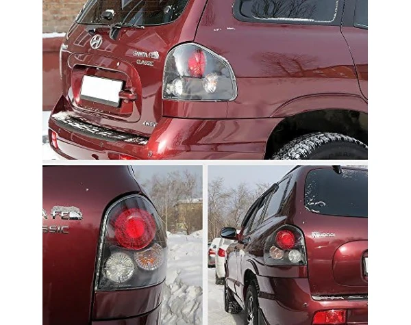 Altezza Euro Style Tail Light Lamp For 2001-2006 Hyundai Santa Fe - Black Housing, Driver and Passenger Side  Automotive (2 for Price of 1 DEAL! - Read Details) - Image 6