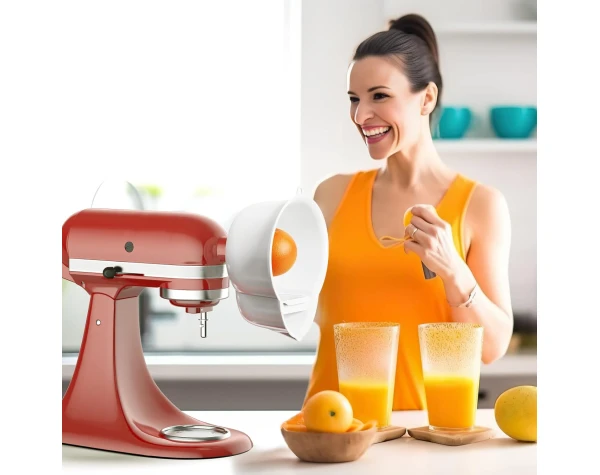 Juicer Attachment for KitchenAid Stand Mixer, For Kitchen Aid Juicer Attachment With Two Sizes of Reamer, Juicer Attachment Used to Squeeze Lemons, Oranges, Limes And Other Fresh Citrus Fruit Home & Kitchen - Image 6