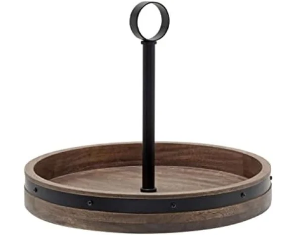 Mikasa Mango Wood Two-Tier Lazy Susan - Image 7