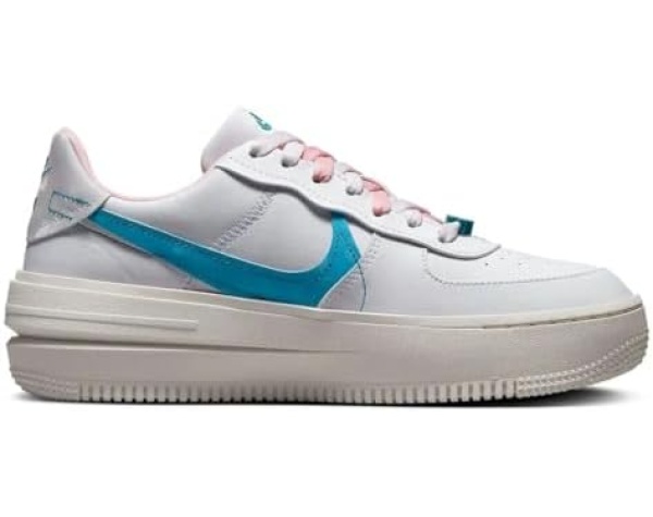 Original Nike AF1 PLT.AF.ORM White/Blue/Volt/Green DZ5197 100 Women's Size 7 KC | Fashion Sneakers - Image 2