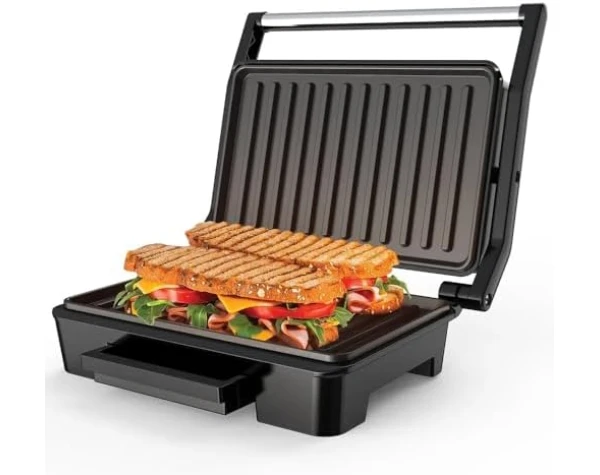SOKANY Indoor Grill, Panini Press, Sandwich Maker with Indicator Lights, 850 Watt Electric Panini Press, Sandwich Press, Non-Stick Coated Plates, Cool Touch Handle, SK-223 Home & Kitchen - Image 11