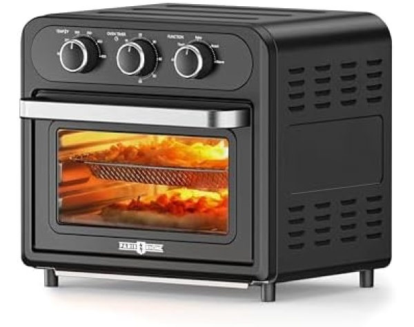 Taotronics Air Fryer, 14.8 Quart Toaster Oven, 5-in-1 Convection Oven for 4-Slice Toast, 9-inch Pizza, Knob-Controlled Kitchen Countertop Appliance with 6 Accessories, Dishwasher Safe Home & Kitchen