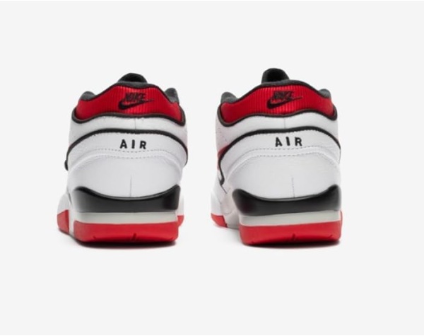 Original Nike Billie Eilish Air Alpha Force 88 SP, White/Fire Red-Neutral Grey, Size 4M / 5.5W | Basketball | Tennis | Shoe - Image 3