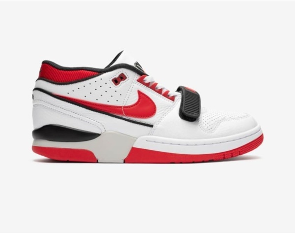 Original Nike Billie Eilish Air Alpha Force 88 SP, White/Fire Red-Neutral Grey, Size 4M / 5.5W | Basketball | Tennis | Shoe - Image 2