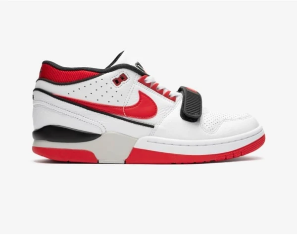 Original Nike Billie Eilish Air Alpha Force 88 SP, White/Fire Red-Neutral Grey, Size 4M / 5.5W | Basketball | Tennis | Shoe - Image 2