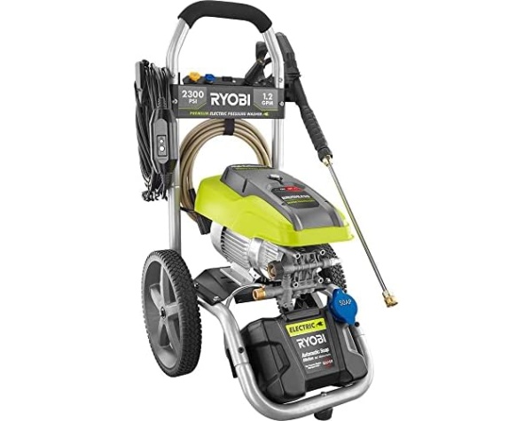 RYOBI 2,300 PSI 1.2 GPM High Performance Electric Pressure Washer Renewed  Patio, Lawn & Garden - Image 2