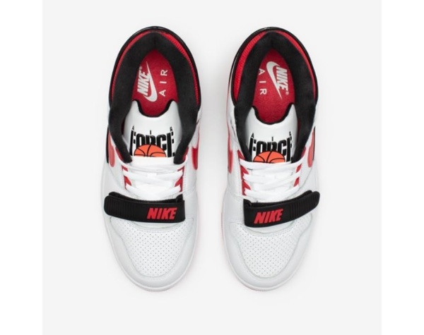 Original Nike Billie Eilish Air Alpha Force 88 SP, White/Fire Red-Neutral Grey, Size 4M / 5.5W | Basketball | Tennis | Shoe - Image 8