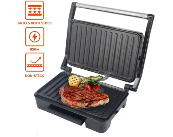 SOKANY Indoor Grill, Panini Press, Sandwich Maker with Indicator Lights, 850 Watt Electric Panini Press, Sandwich Press, Non-Stick Coated Plates, Cool Touch Handle, SK-223 Home & Kitchen - Image 19