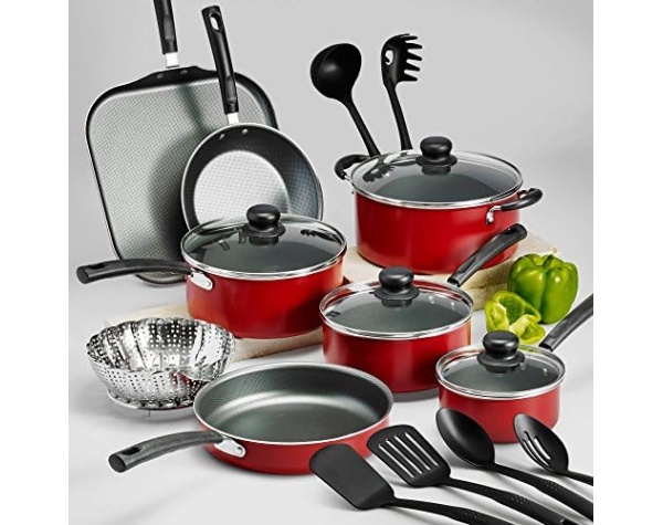 Tramontina PrimaWare Non-Stick Cookware Set, 18 Piece New Home & Kitchen - Image 2