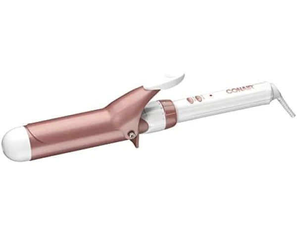 Conair Double Ceramic 1 1/2-Inch Curling Iron, 1 ½ inch barrel produces soft waves – for use on medium and long hair  Beauty & Personal Care