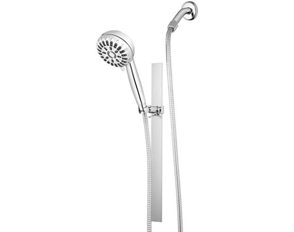 Waterpik Slide Rail Hand Held Shower Head Chrome Height Select with PowerPulse Therapeutic Massage Spray, SRXPP-763ME -