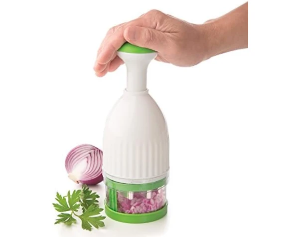 Progressive International Fresh Food Chopper, White/Green Home & Kitchen