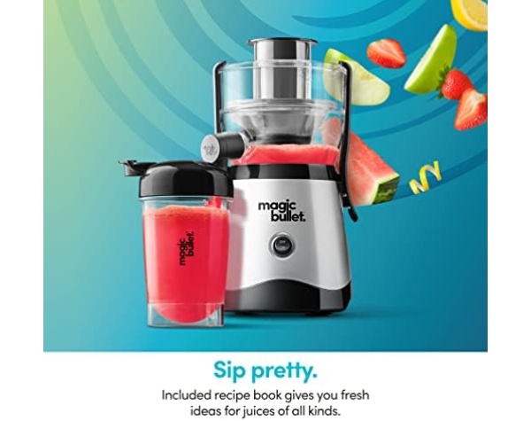 Magic Bullet Mini Juicer with Cup, Black and Silver  Home & Kitchen - Image 3