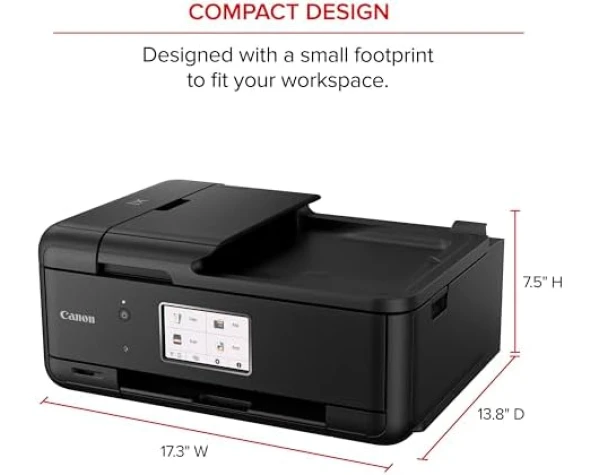 Canon PIXMA TR8620a - All-in-One Printer Home Office, Copier, Scanner, Fax, Auto Document Feeder, Photo, Document, Airprint (R), Android, Black, Works with Alexa  Office Products - Image 8