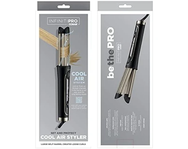 INFINITIPRO BY CONAIR Cool Air Curling Iron, Protects Against Damage and Locks in Style for Effortless Long Lasting Curls & Waves, Black  Beauty & Personal Care - Image 8