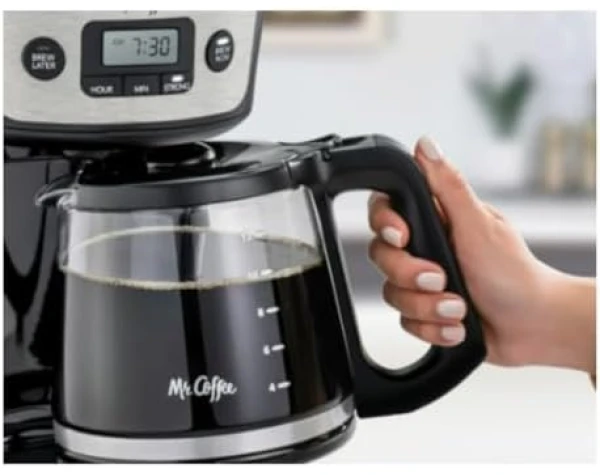 M r. C o f f e e 12-Cup Programmable Coffee Maker with Strong Brew Selector, Stainless Steel. Home & Kitchen - Image 5