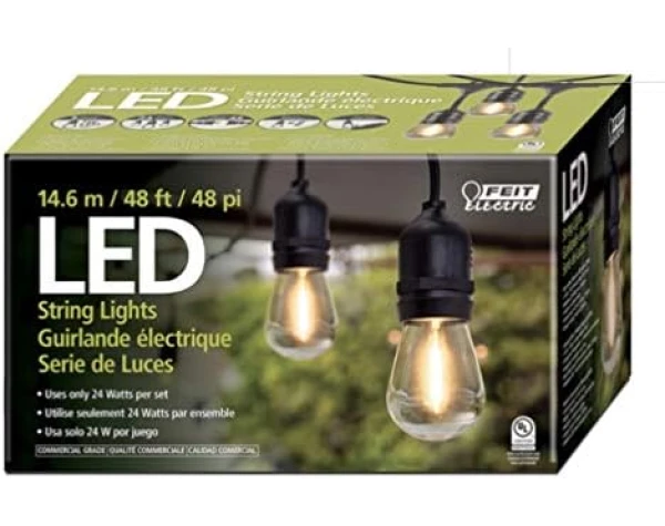 Feit Electric 48' LED Filament String Light Set -