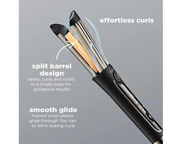 INFINITIPRO BY CONAIR Cool Air Curling Iron, Protects Against Damage and Locks in Style for Effortless Long Lasting Curls & Waves, Black  Beauty & Personal Care - Image 3