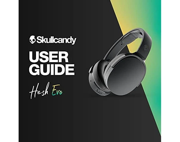 Skullcandy Hesh Evo Wireless Headphones with Charging Cable, 36 Hr Battery, Microphone, Works with iPhone Android and Bluetooth Devices - True Black  Electronics - Image 7