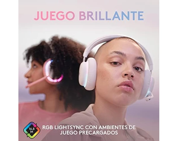 Logitech G735 Wireless Gaming Headset, Customizable LIGHTSYNC RGB Lighting, Bluetooth, 3.5 MM Aux Compatible with PC, Mobile Devices, Detachable Mic - White Mist  Video Games - Image 6