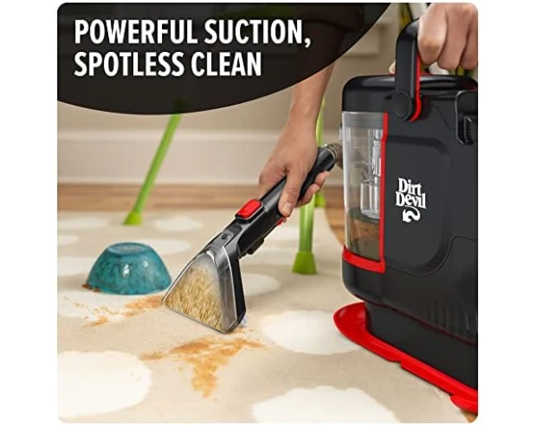 Dirt Devil Portable Spot Compact Carpet Cleaner for Carpet & Upholstery, Powerful Suction with Versatile Tools, Pet Stain Remover, Carpet Shampooer, FD13000, Black  Everything Else - Image 3