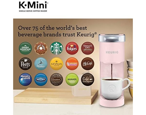 Keurig K-Mini Single Serve K-Cup Pod Coffee Maker, Dusty Rose, 6 to 12 oz. Brew Sizes Home & Kitchen - Image 9