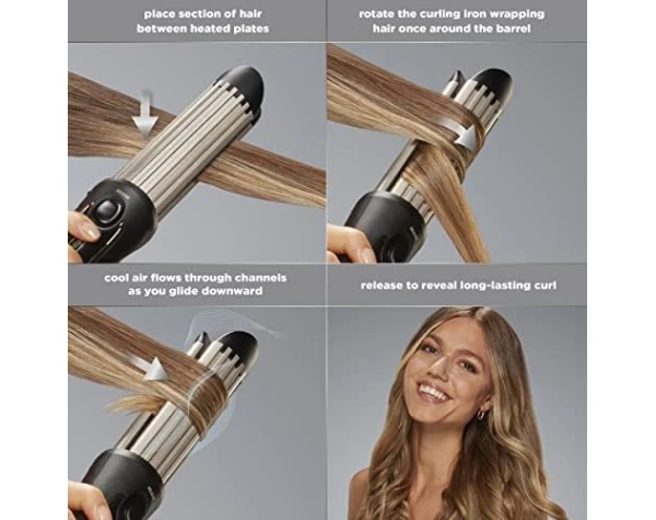 INFINITIPRO BY CONAIR Cool Air Curling Iron, Protects Against Damage and Locks in Style for Effortless Long Lasting Curls & Waves, Black  Beauty & Personal Care - Image 5