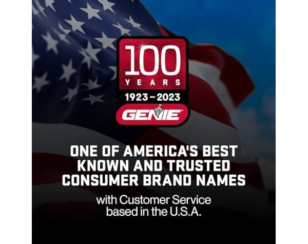 Genie Chain Drive 750 3/4 HPc Garage Door Opener w/Battery Backup - Heavy Duty - Operate your garage door when the primary power is out - Wireless Keypad Included, Model 7035-TKV,BLACK - - Image 12
