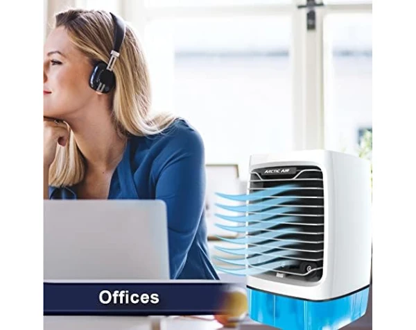 Arctic Air Chill Zone XL Evaporative Cooler with Oscillating Fan, Auto-Off Timer, Portable Fan with 4 Adjustable Speeds, 16-Hour Cooling Fan for Bedroom, Living Room, Office & More,White  Everything Else - Image 5