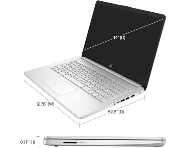 HP-14-DQ0760DX 14” HD Laptop 4-Core Intel Celeron - Image 8