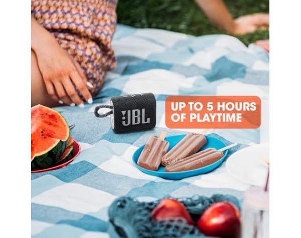 JBL Go 3 Portable Speaker with Bluetooth, Built-in Battery, Waterproof and Dustproof Feature - Red - Image 5